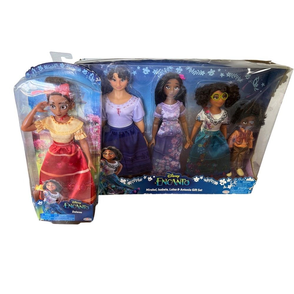 Disney Encanto Doll Set Mirabel Isabela Luisa Antonio Dolores Jakks Pacific